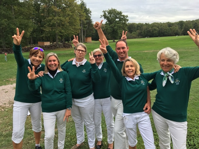 Equipe senior Dame championnat de ligue golf de Montpensier montée en 1ère DIV min